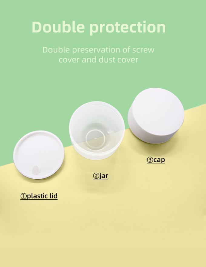 100g 240g PP Round Cream Jar Skincare Body Lotion Scrub Cosmetic Jar Container 0