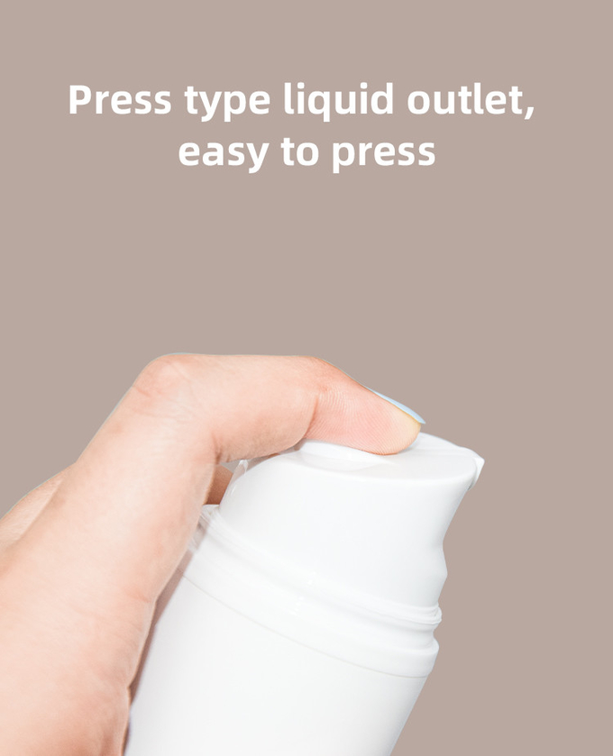 50ml 150ml Airless Pump Bottles Pp Skincare Cosmetic Packaging Pcr Container 0