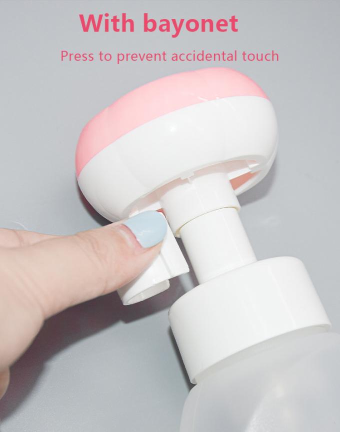 Flower Shape Foam Pump Bottle PP / PE / Soft Touch Children Hand Sanitizer 300ml 4