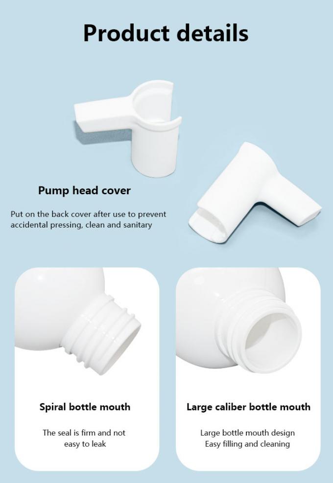 Round Shoulder PET Makeup Remover Bottle Cleansing Oil Packaging 180ml 200ml 300ml 3