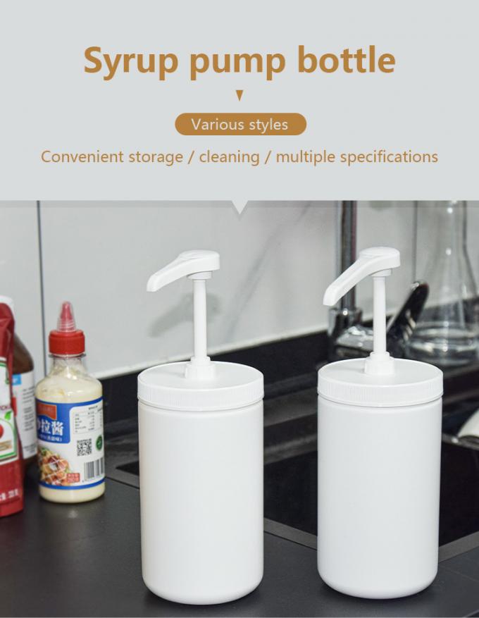 960ml PE Plastic Head Type Container Sauce Dispenser Pump 15ml 30ml Dosage 1