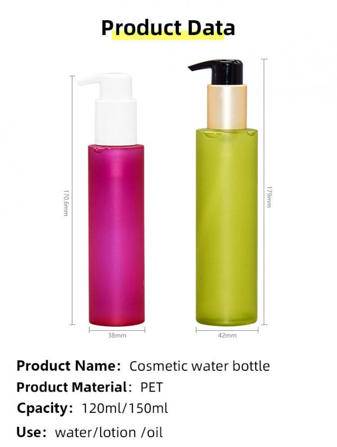 120ml 150ml PET Bottle For Makeup Remover Oil Cleansing Packaging 1