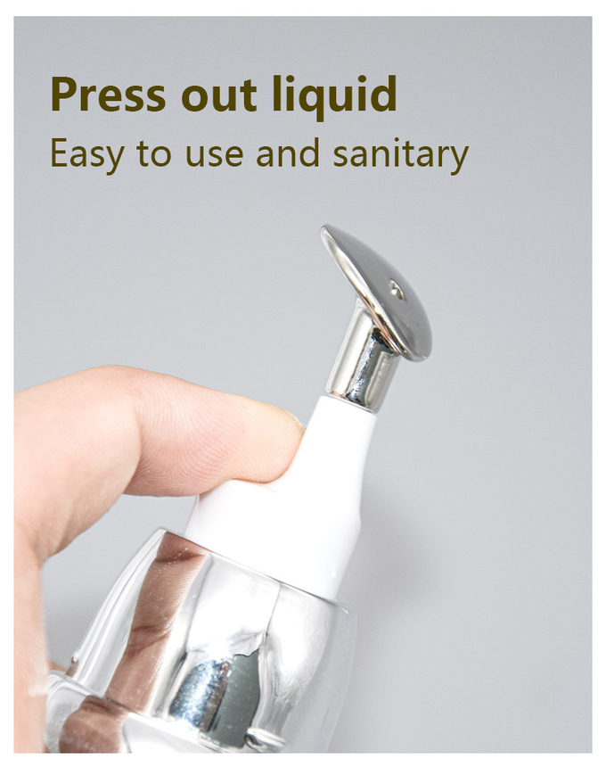 Airless Eye Treatment Pharmaceutical Bottles Zine Alloy Head For Skincare 15ml 1