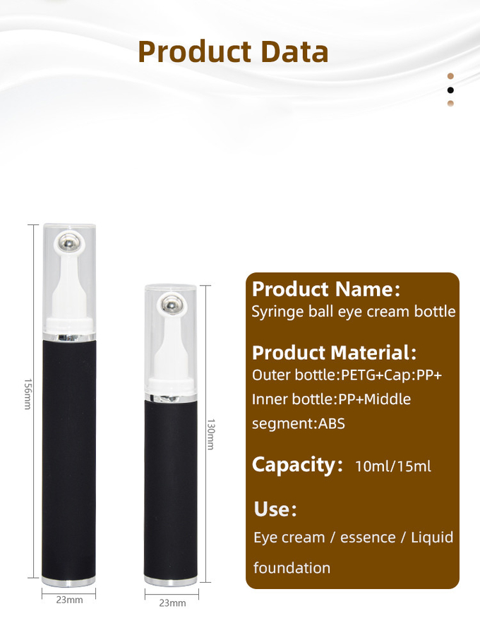 Customized Color And Logo 10ml 15ml Airless Pump Bottles For Eye Cream Use Skin Care Packaging UKJT013 2