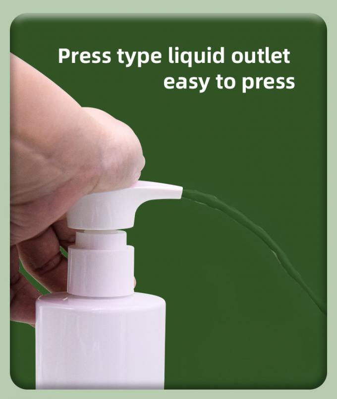 Flat Shoulder Leak Proof PET Lotion Bottle For Body Wash Moisturizer Liquid Soap 3