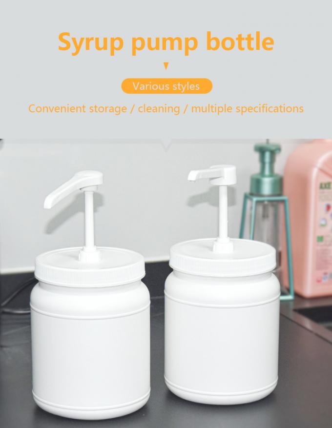 15ml 30ml Kitchen Square Head Sauce Dispenser Pump With 1700ml HDPE Container 2