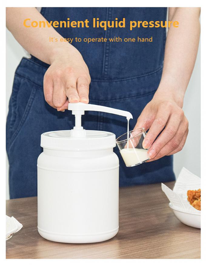 15ml 30ml Food Grade PP Condiment Dispenser Pump Set With HDPE Round Container 1
