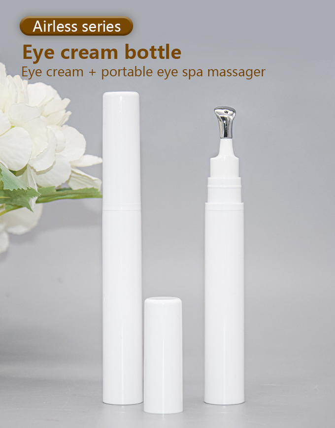 15ml PP Plastic Airless Eye Care Pump Bottles Custom Cosmetic Packaging 3