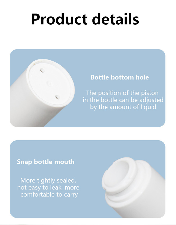 15ml PP Plastic Airless Eye Care Pump Bottles Custom Cosmetic Packaging 2