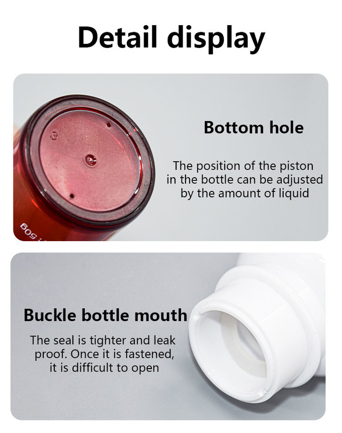 UKPACK AS Plastic Airless Pump Bottle 1oz 2oz Skincare Packaging 3