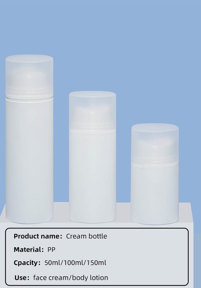 PCR PP Airless Bottle 50ml 100ml 150ml For Skincare Packaging 0