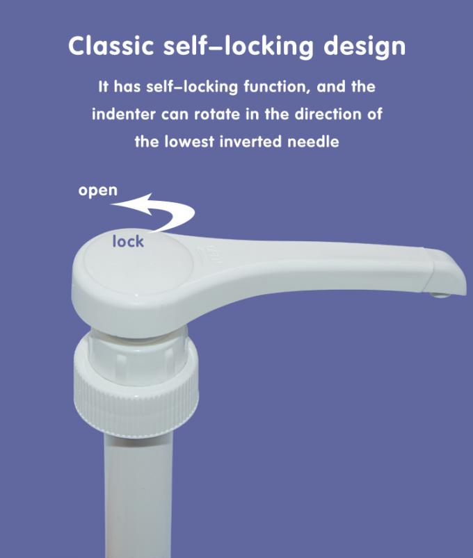 28-400 Closure Narrow Head Syrup Pump Dispenser 5ml 8ml 10ml dosage Food grade Plastic Sauce Pump 4