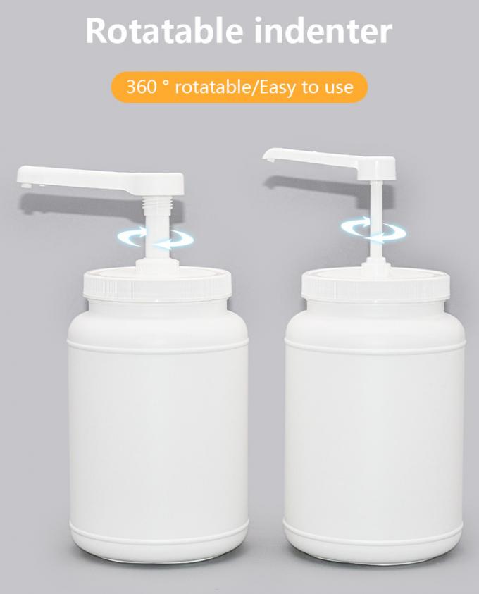 Round 3000ml Container Condiment Pump Dispenser For Chocolate Ketchup Sauce 2