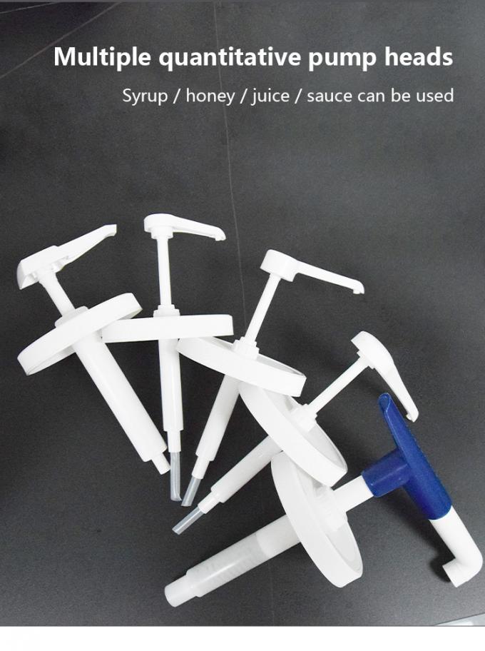 15ml 30ml Square Head High Viscosity Sauce Dispenser Pump With 2500ml Round Container 1