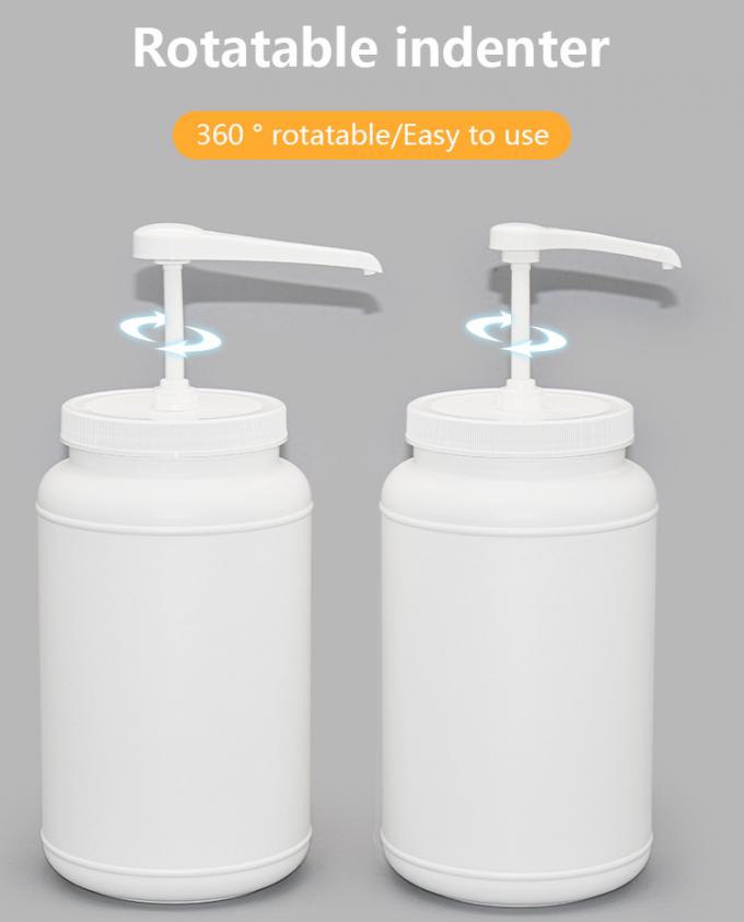 100oz / 3000ml PE Container With 5ml 8ml 10ml Syrup Pump Large Head Condiment Set 1