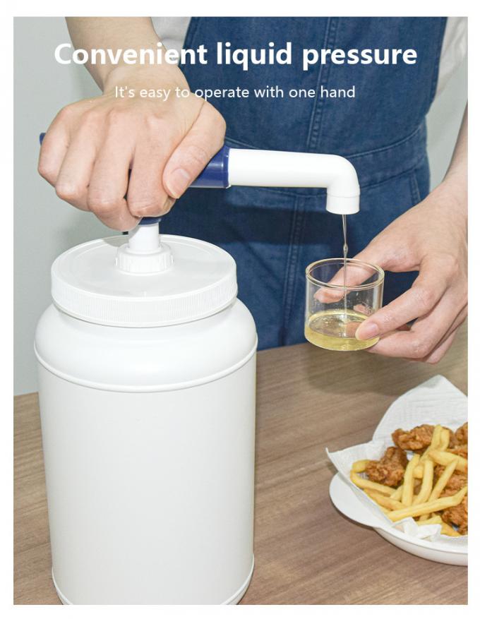 3000ml PE Container Plastic Condiment Pump Dispenser Set MD Head Type 1