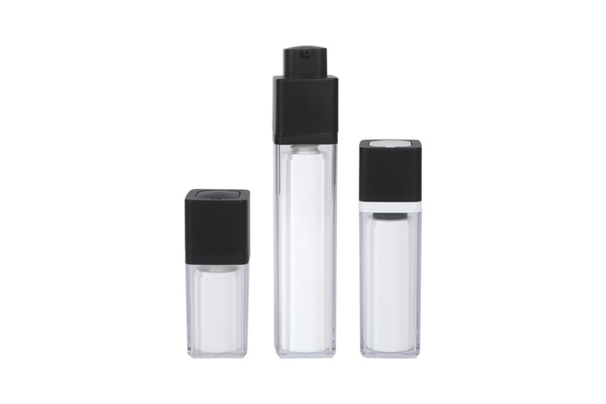 15ml 30ml 50ml PMMA PP Airless Pump Bottle Plastic Skincare Container 3