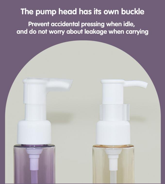 PCR 100ml PET Makeup Cleansing Oil Pump Bottle Cosmetic Cleanser Packaging 0