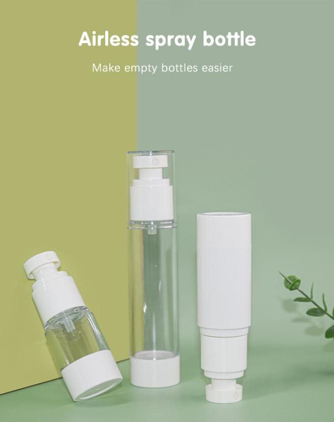 UKP21 15ml 30ml 50ml AS Airless Bottle With Spray Pump Fine Mist Cosmetic Packaging 3