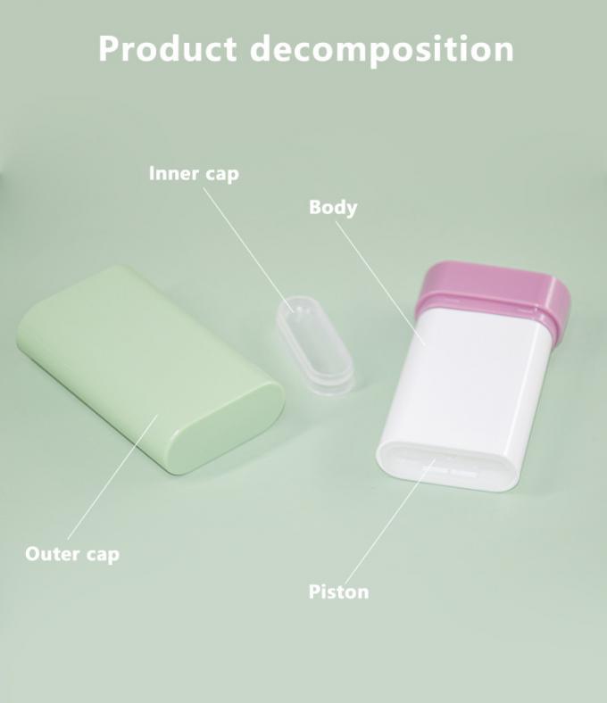 15ml 20ml PP Twist Up Deodorant Tubes Sunscreen Stick Packaging 0