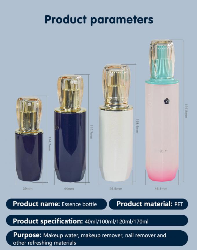 40ml 100ml 120ml 170ml Lotion Pump Bottle For Low Viscosity Cosmetic 0