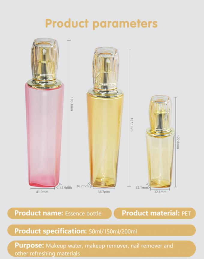 High End Skincare Packaging Lotion Pump Bottle With 50ml 150ml 200ml 0