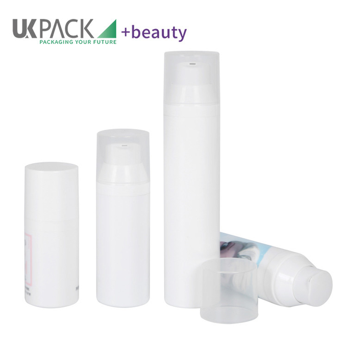 Round Airless Pump Bottle 30ml 50ml 75ml 100ml For Lotion Packaging 1