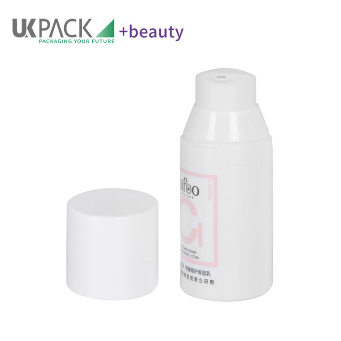 Round Airless Pump Bottle 30ml 50ml 75ml 100ml For Lotion Packaging 2