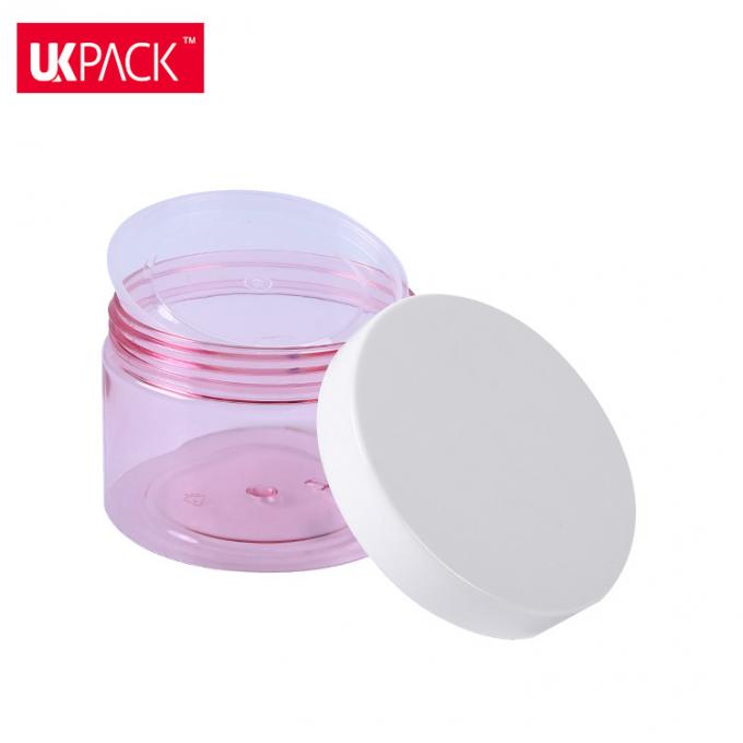 Frosted Clear Cosmetic Plastic Jars Big Size Facial Mask / Hiar Cream Jar UKC49 0