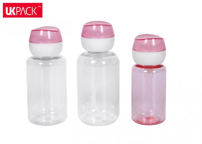 Push Down Empty Nail Polish Remover Pump Dispenser Cosmetic Transparent Bottle 200ml 0