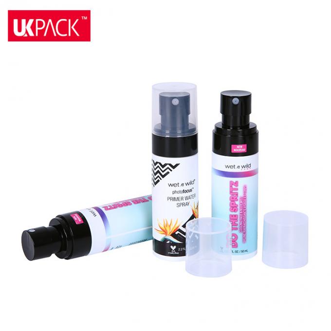 Empty 60ml Pet Plastic SGS Bulk Cosmetic Spray Bottles 0