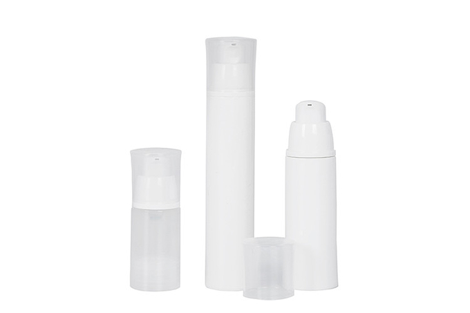 15ml 30ml 50ml Plastic PP White Airless Bottle Skin Care Cosmetic Packaging Vacuum Bottle UKA04-A 0