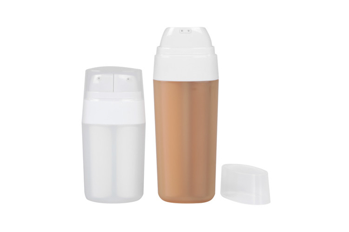 Two Tubes BPA-free 15ml 30ml PP Customized Color Airless Bottle with Skin Care Cosmetic Packaging UKA05 0