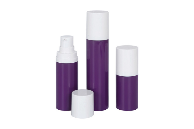 50ml 75ml 120ml Hand / Body Airless Pump Bottles With Silk Screening Cosmetic Packaging Container UKA17-B 0