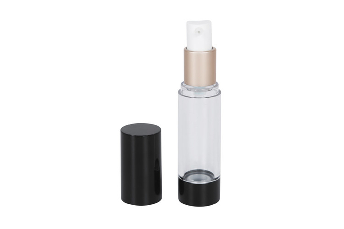 20ml 35ml Airless Vacuum Pump Bottle With Black Cap 0