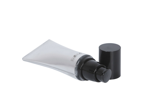 30mm OD 145mm Height Acrylic Airless Pump Tube Cosmetic Packaging Eye Cream for BB/CC Cream 0