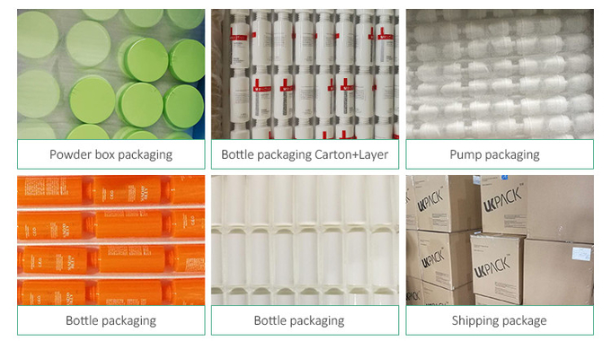 Airless Pump Luxury Cosmetic Cream Jars Packaging UKC59 15g 30g 50g 4