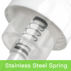 8oz Wavy Shape HDPE Mousse Foaming Bottle With 3cc Output 2