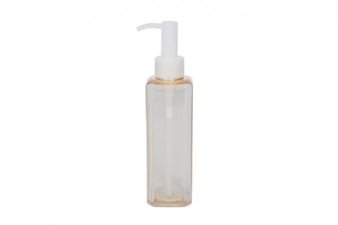 Customized Color PET 180ml Palstic 174mm Makeup Remover Pump Bottle Oil Container 1