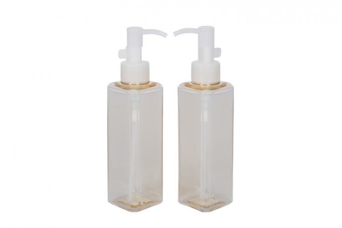 Customized Color PET 180ml Palstic 174mm Makeup Remover Pump Bottle Oil Container 0