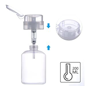 200ml 6oz Nail Polish Remover Big Bottle For Oil Water Liquid 3