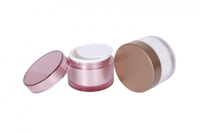 80g Customized Color Acrylic Cream Jar Round Elegant Face Moisturizing Cream Jar Cosmetic Packaging UKC02 1