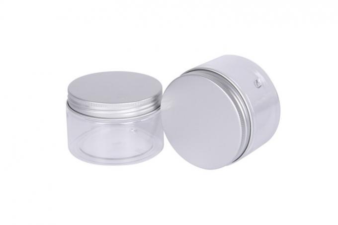 4oz Plastic PET Hair Mask Film Conatiner OD 73mm Face Cream Cosmetic Jar With Sliver Lid Aluminum Lid 1