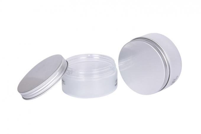 Wide Mouth PET Body Moisturizing 200ml Cosmetic Cream Body Jars Aluminum Lid Hair Film Container 0