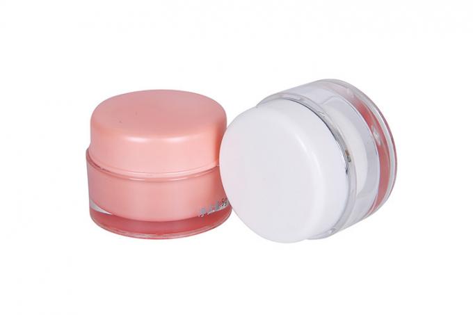 Acrylic Round Clear 5g Mini Cosmetic Containers Od 32mm For Trial Packaging 0