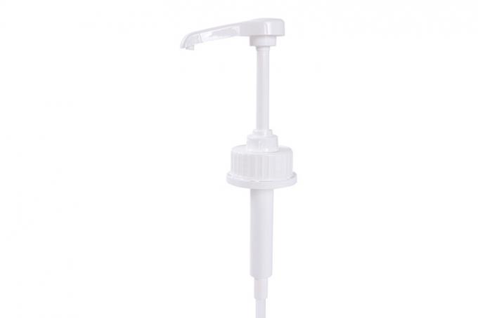 Food Safe Plastic White 43mm Coffee Syrup Dispenser PumpClosure For Juice/Coffee Beverage Pump Dispenser With 5ml 8ml 0