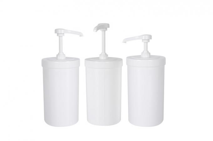 Beverage Container 1000ml Plastic Dispenser Pump With 5/8/10cc 0
