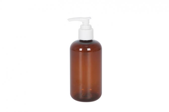 250ml Amber Shampoo/Lotion Pump Bottle PET Bottle+PP Pump Skincare Packaging/Health Care Packaging/Hand Sanitizer UKH07 0