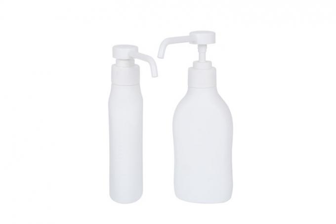 White HDPE Shampoo Pump Bottle 200ml 1.6cc Lotion 1