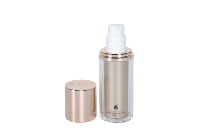 Bpa Free 1oz Cosmetic Pump Bottle Empty Acrylic Emulsion Essence Lotion Cleanser Essential Oils 0